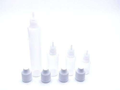 2pcs Plastic Glue Applicator Bottle Empty Precision Tip for Paper Crafts Small Projects Art DIY Quilling Tool (30ml)