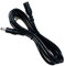 AsanWise 2m/6.6ft DC Plug Extension Cable, 2.5mm x 5.5mm DC Power Male to Female Extension Cord, for Power Adapter, 12V CCTV Wireless IP Camera, Black