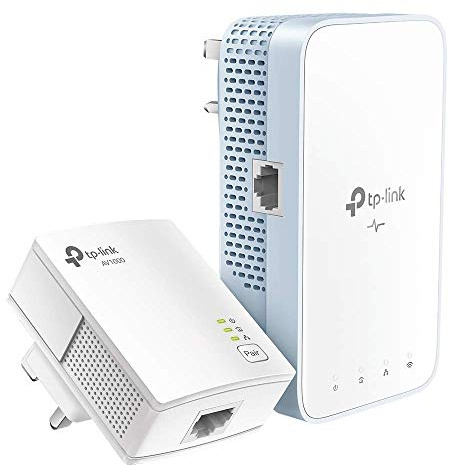 TP-Link Powerline WiFi Extender (TL-WPA7517KIT) - AV1000 Powerline Ethernet Adapter with Dual Band WiFi, OneMesh, Gigabit Port, Ethernet Over Power, Plug & Play