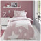 GC GAVENO CAVAILIA Set copripiumino con stampa, facile da pulire, traspirante, reversibile, con stelle, per letto singolo, lavabile, rosa cipria