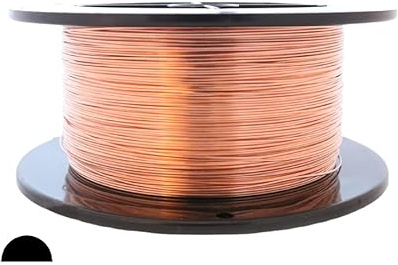 Calibre 21, 99,9% alambre de cobre puro, medio redondo, suave muerto, CDA #100-1 libras (843FT) de Craft Wire