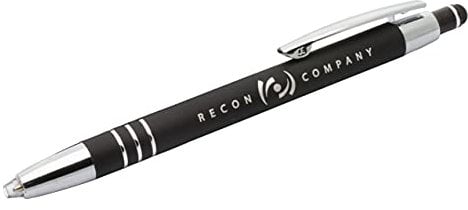 RECON Kugelschreiber Police Pen mit LED-beleuchteter Spitze, Schwarz