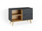 Vicco Lowboard Nautica, Kommodenschrank, Anthrazit/Buche, 90 x 61 cm