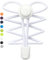 Stepace Cordones Elasticos, 2 pares Cordones Elasticos Zapatillas Deporte, Cordones Zapatos Ajustables sin Atar para Adultos y niños Blanco