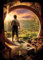 Displate Offiziell Hobbit MetallPoster Magnetische Befestigung Inklusive Lizenziert Bilder Hochwertiges Poster The Hobbit: An Unexpected Journey - Leaving Bag End Poster 45 cm x 32 cm