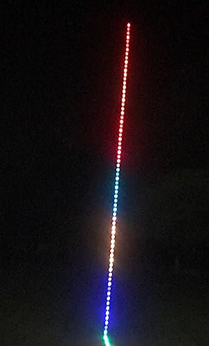 USB Powered 10M Dream Chasing Flagpole Led Light String, Remote, Button or App Controlled (flagpole not Included)