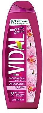 Vidal - Bagnoschiuma Orchidea Imperiale, Formula Avvolgente, Fragranza di Orchidea, Dermatologicamente Testato, 500ml