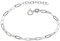 Dew Paperclip Link Chain Bracelet – Sterling Silver, Modern Oval Link Stacking Wristwear for Women