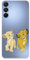 Schutzhülle kompatibel mit Samsung Galaxy A15 5G, offiziell von Disney Simba und Nala Complice zum Schutz Ihres Handys. Flexible transparente Silikonhülle mit offizieller Lizenz des König der Löwen