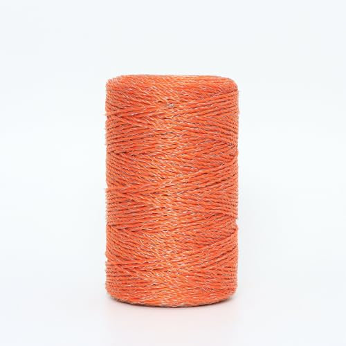 Hilo para Pastor eléctrico Cerca eléctrica, 656 Pies, Línea de Cerca Eléctrica de 200 Metros de Alta Conductividad Eléctric (200M)