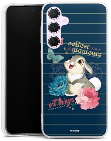 DeinDesign Silikon Hülle kompatibel mit Samsung Galaxy A55 5G Case transparent Handyhülle Klopfer Disney Bambi