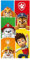 damaloo Kinder Handtuch groß aus Baumwolle passend für Paw Patrol Fans - Duschtuch für Jungen, Mädchen & Erwachsene - Ryder, Rubble, Marshall, Chase & Skye - Buntes Badetuch XXL 70x140