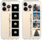 Aiebill Design Your Own Photos Style Phone Case for iPhone 15/14/13/12/11 Pro Max/Mimi/Xs Max/Xr/7/8 Plus Anti-Scratch Personalised Cover for Friends Family Birthday Gifts Transparent