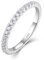 YL Stapelbare Ringe 925 Sterling Silber 5A Zirkonia Geburtsstein Ring Eternity Ewigkeitring Schmuck Geschenke für Damen Mutter Freundin,Größe60