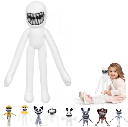 Hengrongshen Zoo-nomaly Plush, 40 cm Zoo-nomaly Peluche, 2024 Neue Zoo Horror Game Plush Cushion für Jungen, Mädchen, Erwachsene, Halloween Geburtstag, Zoo Anomalie Stoffpuppe (Schlanker Mann)