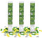 OH YEAH - 3 Uds - Cañón Confeti Fútbol - Cumpleaños Temática Fútbol - Cañón Confeti Pelota -Cañón 30cm - Cañones Confeti Cumpleaños - FÁCIL USO