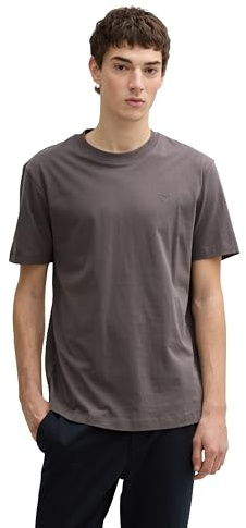 TOM TAILOR Denim Herren Basic T-Shirt aus Baumwolle