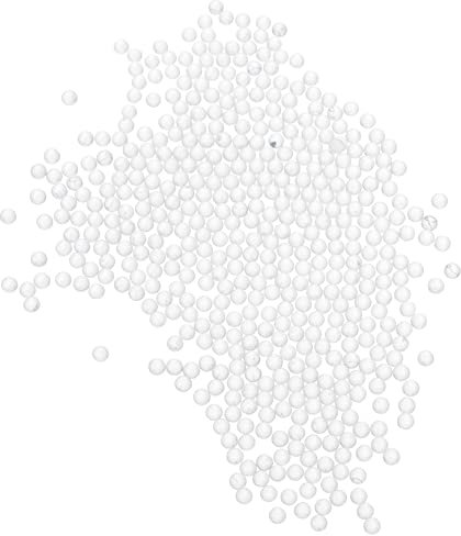 JECOMPRIS 2000 Pcs Solid Glass Ball Circle Vase Clear Paint Clear Vases Mixing Agitator Balls Transparent Glass Sphere Solid Clear Glass Ball Mini Zeolite Stirring Ball Decorate Pearl Beads