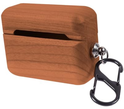 WATIIFUFU Holz Hülle Für Schutzhülle Mit Ladeöffnung Aufbewahrungsbox Für Kopfhörer Kompatibel Mit Airpods Case Robust Und Tragbar