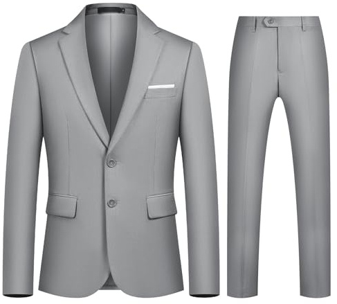 Autsel Costume Homme Slim Fit 2 Pièces Veste Smoking Pantalon Business | Mariage, Mens Suits, Deux Boutons, Blazer, Formal, Tuxedo, Dinner Suit, Dress Set, Clothing