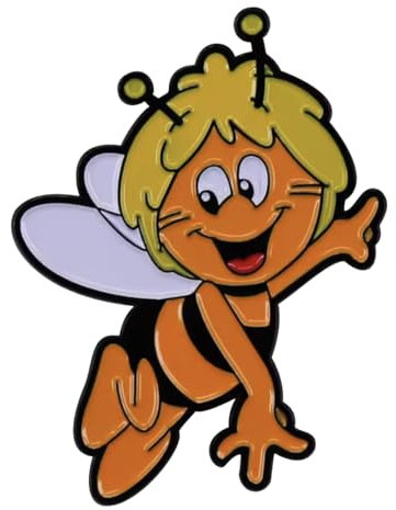 Pins Maya L'Abeille - Dessin Animé Annees 80 Retro Vintage - En Metal Emaillé, Broche Epinglette Accessoire pour Vetement Sac
