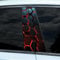 Blueshyhall B Säulen Aufkleber Auto Waben Motiv, 2 Stück Mittelsäule Aufkleber Schwarz mit Hexagon Muster Kratzfest Wasserfest, Coole Auto Aufkleber Seiten Car Tuning Sticker (A)