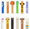 LEGAMI Stifte Set [12 Stck.], radierbare Gelstifte mit Motiven Hippo, Lama, Dino, Cat, Corgi, Hai, Giraffe, Biene, Löwe, Hase, Einhorn, Teddy