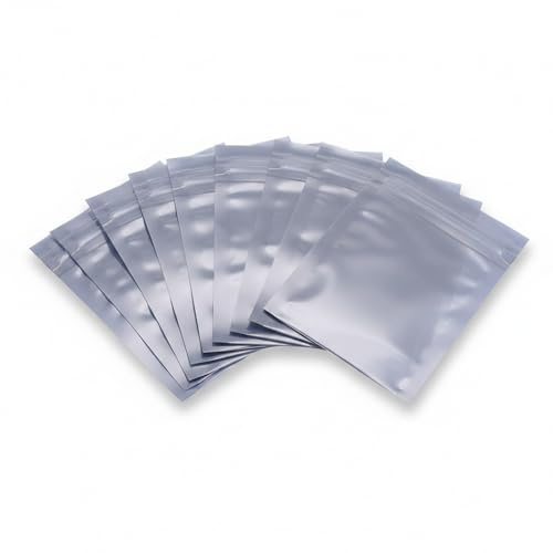 Sustvita 100pcs wiederverschließbarer Beutel Antistatische Aufbewahrungstaschen 6x9cm ESD -Beutel für Festplatte und elektronisches Zubehör