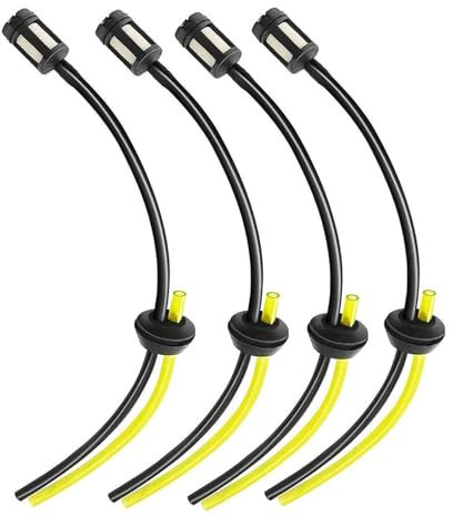4 Sets Strimmer Fuel Line Pipe: Universal Petrol Strimmer Fuel Pipe - Strimmer Parts Fuel Hose Kit for Brush Cutter Brush Cutter Trimmer Mower Hedge Trimmer