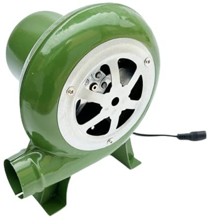 Soffiatore elettrico forgiato | 12 V squisita pompa ad aria centrifuga con ventola di velocità variabile – Blacksmith Forge ventilatore multifunzione, robusto, ventola di ricambio per barbecue per