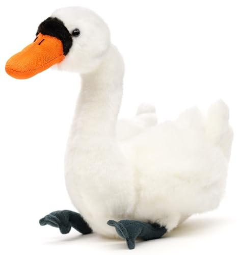 Uni-Toys - Schwan - 16 cm (Länge) - Plüsch-Vogel - Plüschtier, Kuscheltier