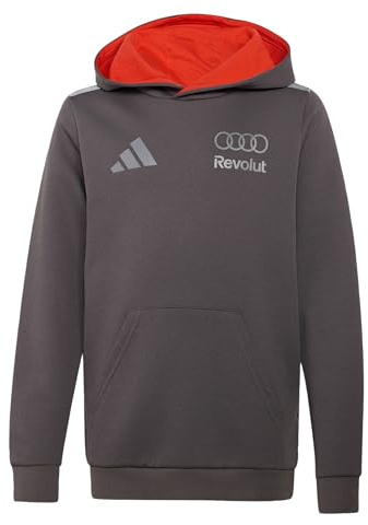 adidas Unisex Kinder Audi Revolut Formula One Team 2026 Driver Hoodie Sweatshirt, Grey strata, 13-14 Years