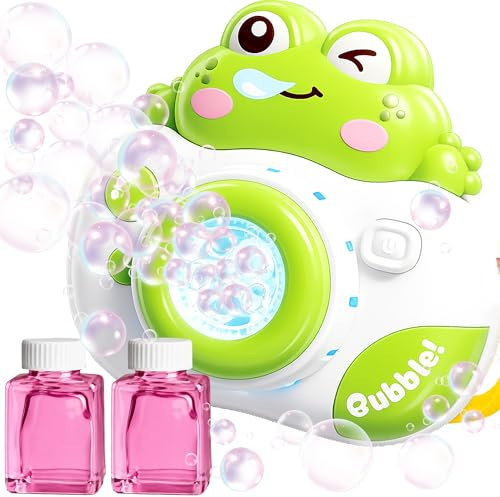 Macchina Bolle di Sapone Rana Fotocamera Automatica per Bambini 3-8 Anni