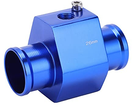 FTVOGUE Tuyau de Joint Universel de Température d'eau, Alliage d'aluminium, adapté au Système de Refroidissement de Voiture, Connecteur de 26 Mm pour Tuyau de Radiateur
