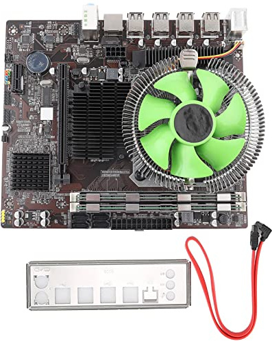 Bewinner X58-Desktop-PC-Motherboard-Set mit X5650-CPU, 8 GB DDR3-Speicher, LGA 1366-Sockel, Inklusive Lüfter, SATA-Kabel, E/A-Abschirmung