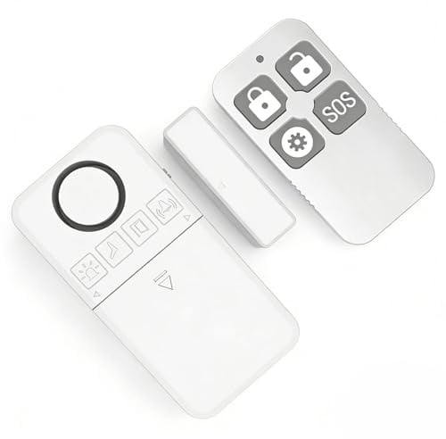 Fensterkontakt, Türstopper Alarm Einbruchschutz, 130dB Türmagnet Alarm mit Fernbedienung 4 Betriebsmodi TürFensterSensor für Haus Büro Laden Tresor