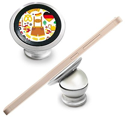 Deutschland Customs Landmark Flagge Ernährung Kleidung Kultur Illustration Muster Magnet Handy Halterung Auto Armaturenbrett Halterung Für Handy 360 Grad drehbar