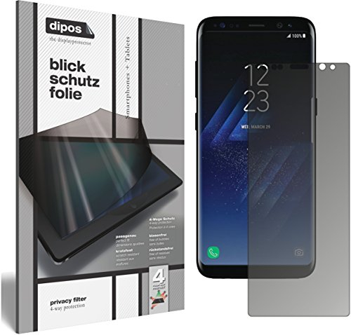 dipos I Blickschutzfolie matt kompatibel mit Samsung Galaxy S8 Sichtschutz-Folie Display-Schutzfolie Privacy-Filter