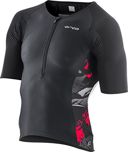 Orca 226 Tri Jersey Herren Größe M, Farbe Schwarz/Rot