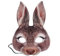Amosfun Ostern Kaninchen Maske Halbe Gesichtsmaske Karneval Party Häschen Kostüm Ohr Maske