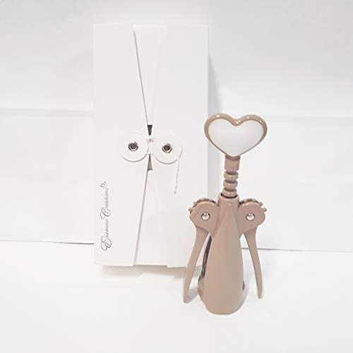 Formoso Bomboniera Matrimonio Cavatappi in metallo Marrone con scatola h 16 cm Art 12375
