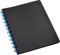 Viquel Porte Cartes de Visite Geode Business A4-200 Cartes avec Pochettes Amovibles Noir