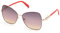 Emilio Pucci Sonnenbrille EP 0147 05B Roségold, glänzend, mit korallenfarbenen Gläsern, rauchiger Farbverlauf, Koralle, korallenrot