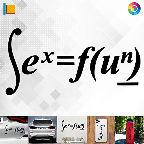 Sex ist Fun Mathematik 3081 // Sticker Aufkleber vers. Größe Farbe