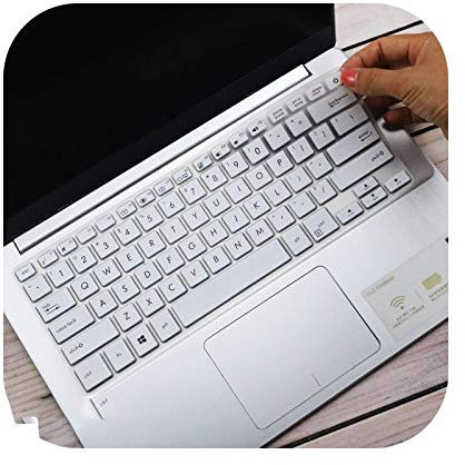 Keyboard cover - Funda de teclado para Asus Vivobook S410U S410UA S410UF S410UN S4100 S4100VN S4100UR S4200 S4200UN S4200UQ de 14 pulgadas, cubierta del teclado piel blanca