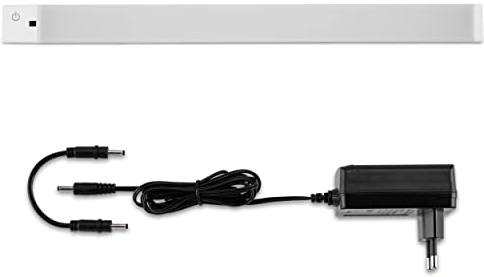 REV ANGLELIGHT LED Licht, Unterschrank Beleuchtung Küche, Unterbauleuchte, erweiterbar, dimmbar, 55cm, 10W, silber