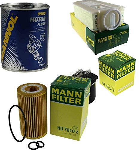 QR-Parts Set 85501011 HU 7010 z 9900 WK 820/17 C 35 003 Original MANN-Filter Inspektionspaket SCT Motor Flush Motorspülung 11578922