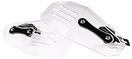 APEBAZY Motorrad Handschutz Universal Handschützer Motocross Handprotektoren Lenker Handschützer für Dirt Bike, Motorrad, MX Racing, ATV Transparent