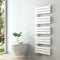 S'AFIELINA Design Badheizkörper Handtuchheizkörper Weiß Flach Paneel Seitenanschlusss 1320x500mm Heizkörper für Bad Handtuchtrockner 661 Watt