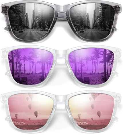 ELITERA Sunglasses Men/Women Polarized Sunglasses for Mens Womens Retro Mirror Lens for Driving Fishing UV400 Protection